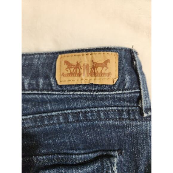 Levi's 525 Jeans Womens 14M 14 34 X 29.5 Blue Perfect Waist Straight Leg - Picture 8 of 15